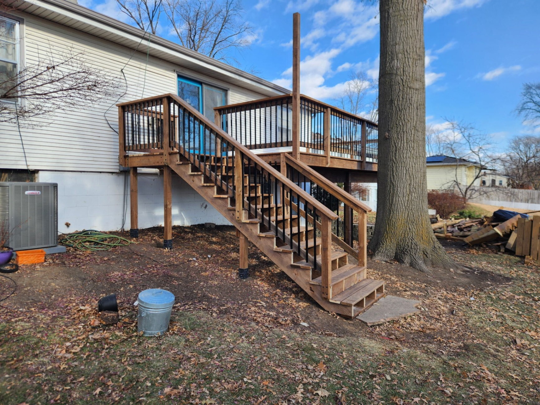 On-site residential construction work